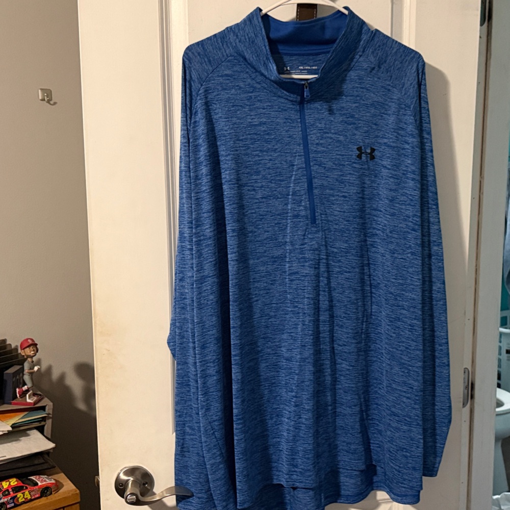 Under Armour Heathered Blue Long Sleeve Top